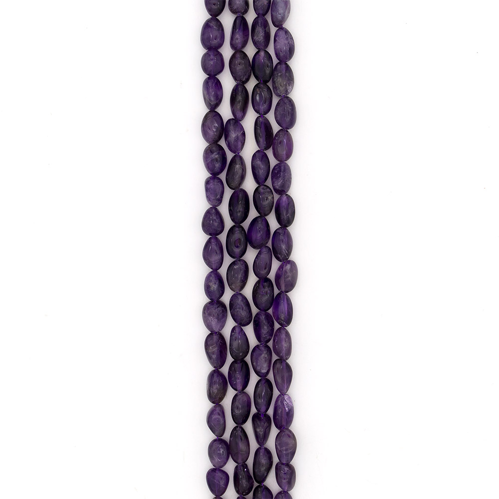 Фото товара аметист темный галтовка 12*8 мм