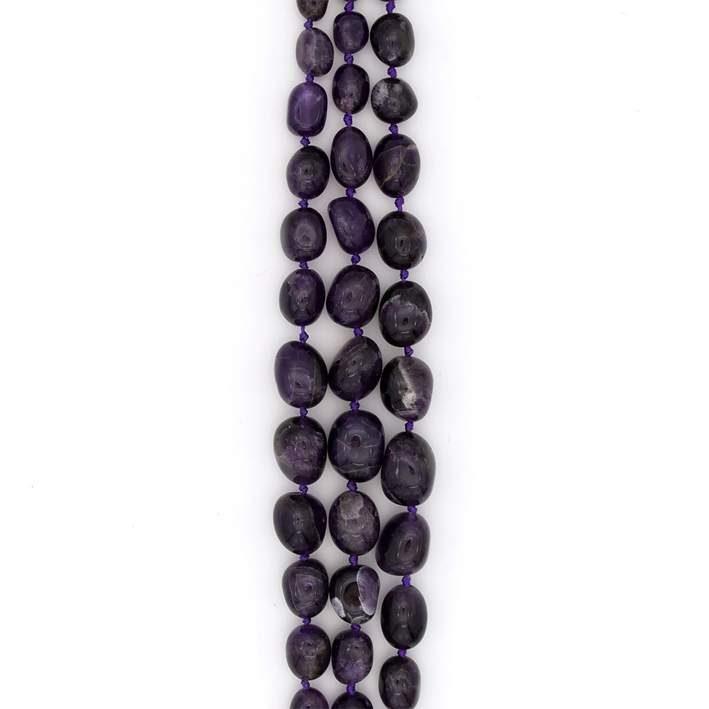 Фото товара аметист темный галтовка на увеличение от 14*11 до 24*19 мм