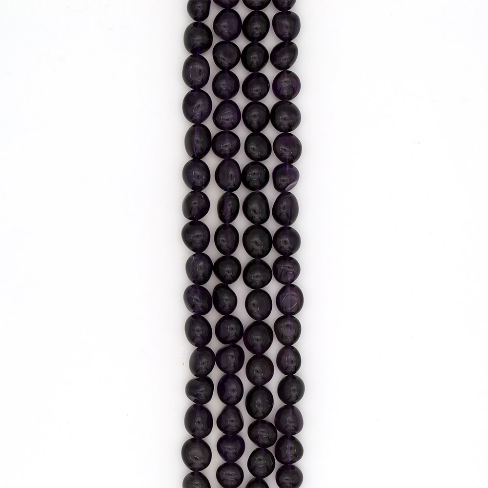 Фото товара аметист черный галтовка 16*14 мм