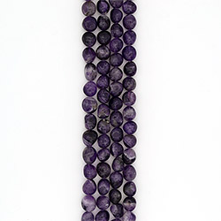 Аметист темный галтовка 16*15 мм