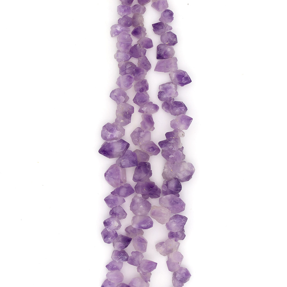 Фото товара аметист светлый кристаллы на увеличение от 8*12 до 19*23 мм