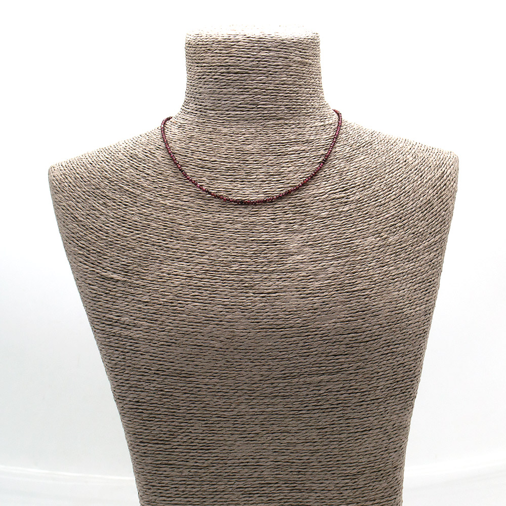 Фото товара бусы-чокер из граната 2 мм