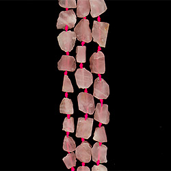 Розовый кварц галтовка необработанная 22*28 мм