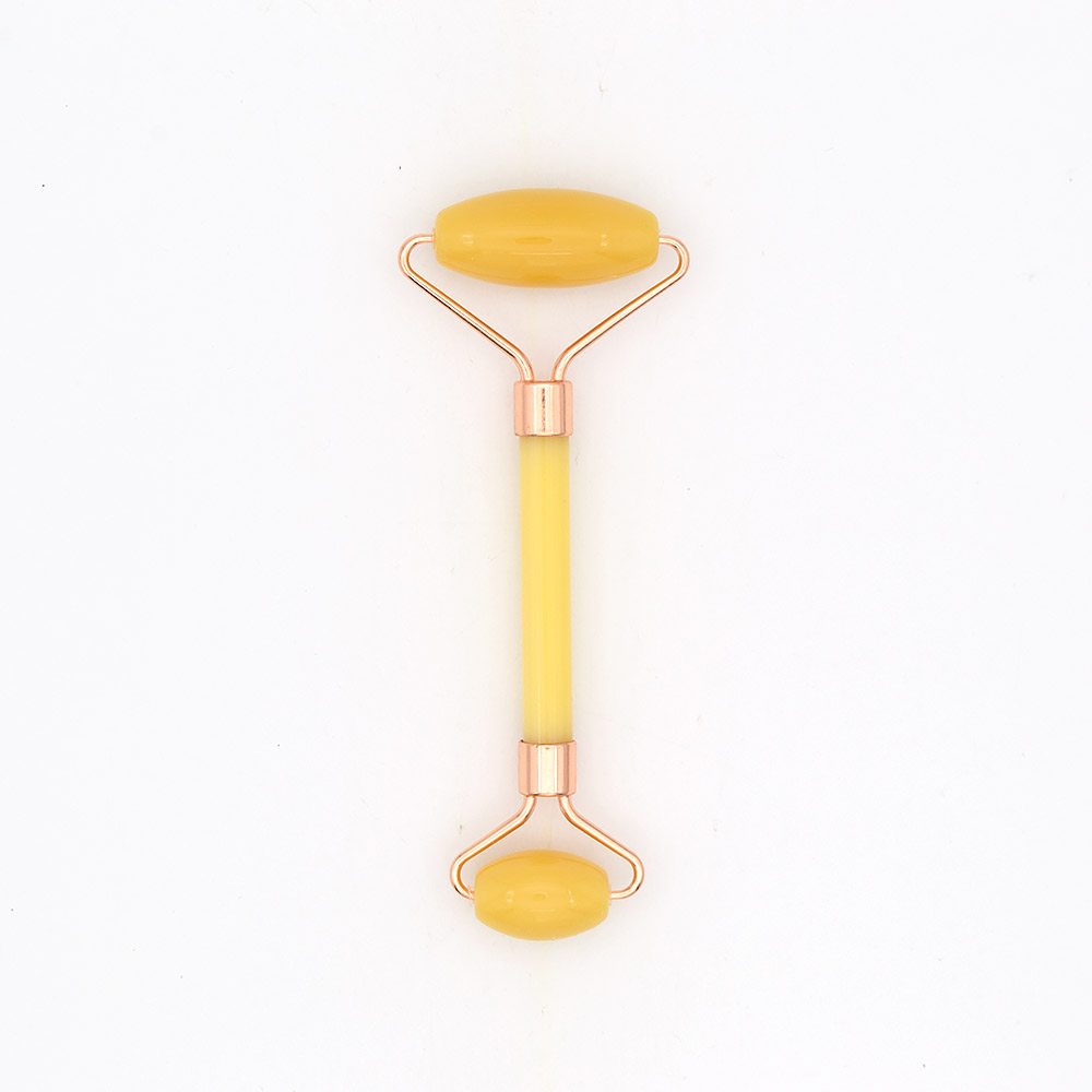 Фото товара массажер роликовый из желтого агата