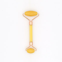 Массажер роликовый из желтого агата