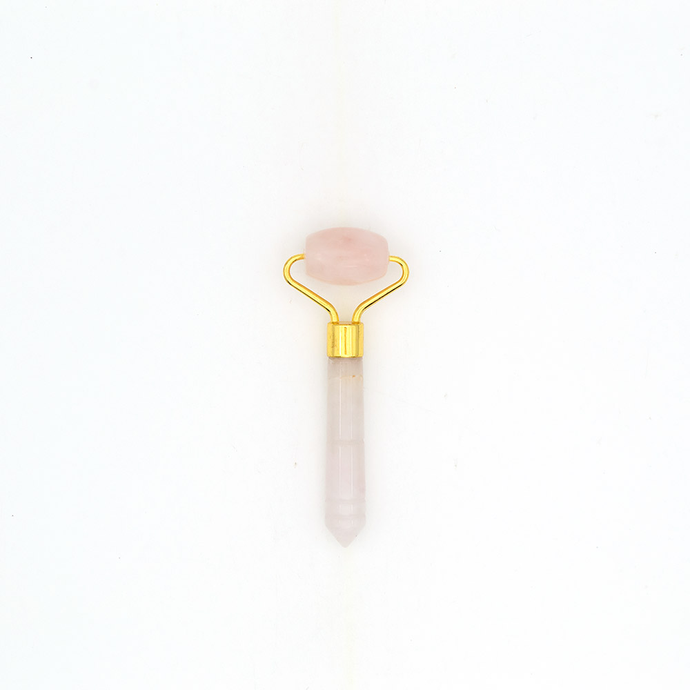 Фото товара массажер роликовый малый из розового кварца