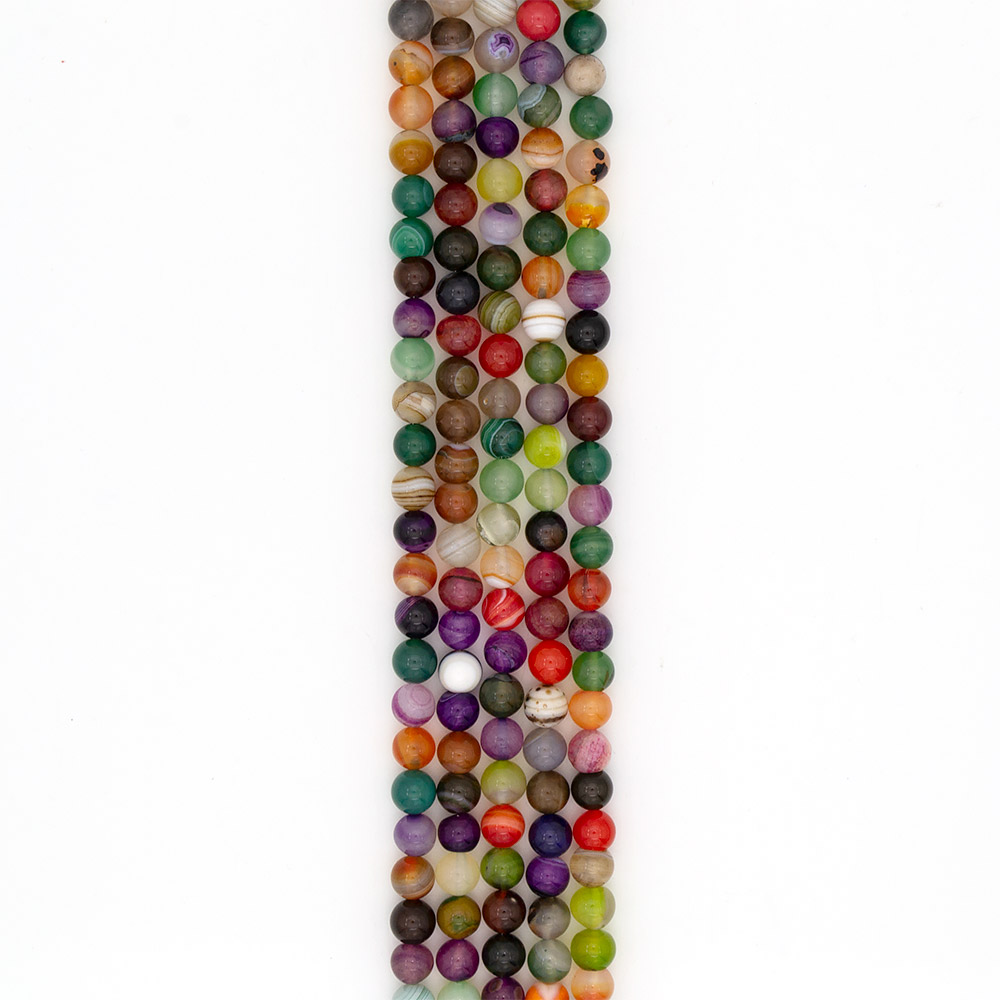 Фото товара агат шар цвет "ассорти" 10 мм 2 сорт