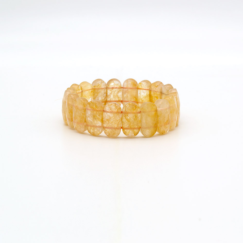 Фото товара браслет из цитрина 20*10 мм грань