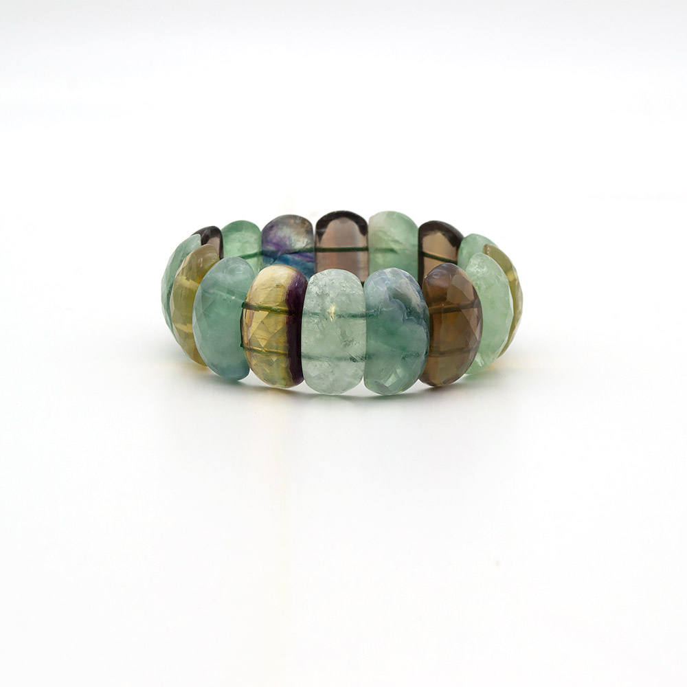 Фото товара браслет из флюорита 25*12 мм грань