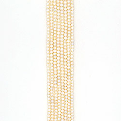 Жемчуг белый "пуговица" 6*7,5 мм