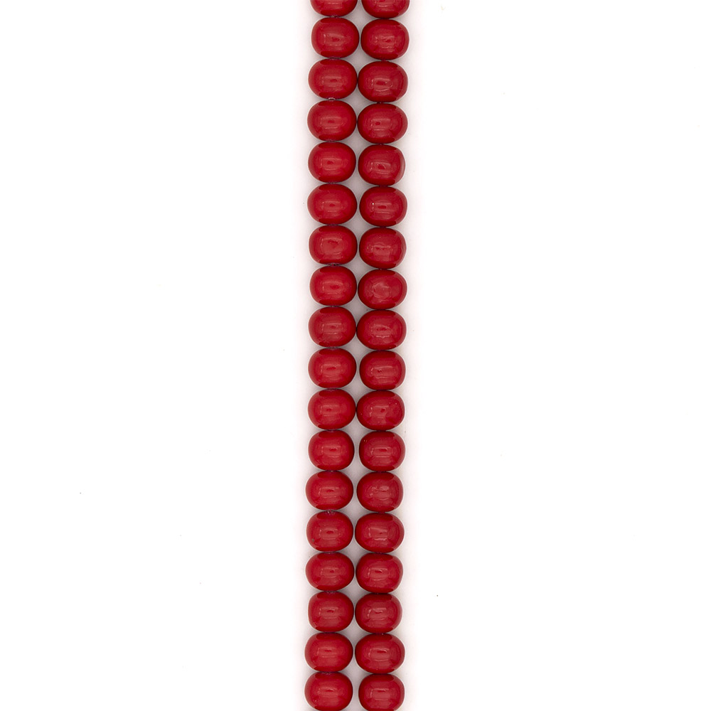 Фото товара жемчуг майорика цвет красный рондоль 13*14 мм