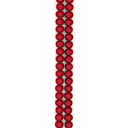 Фото товара жемчуг майорика цвет красный рондоль 13*14 мм