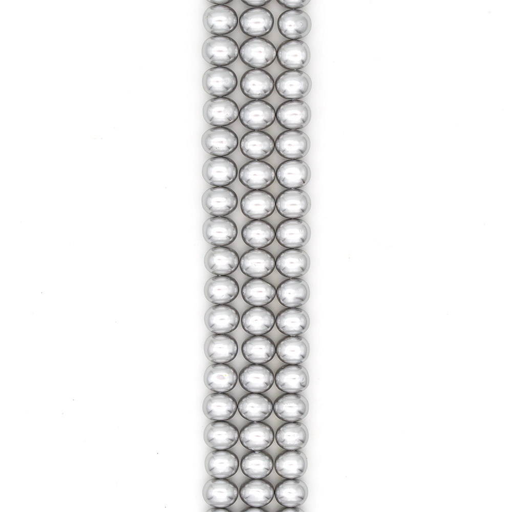 Фото товара жемчуг майорика цвет серый рондоль 13*14 мм