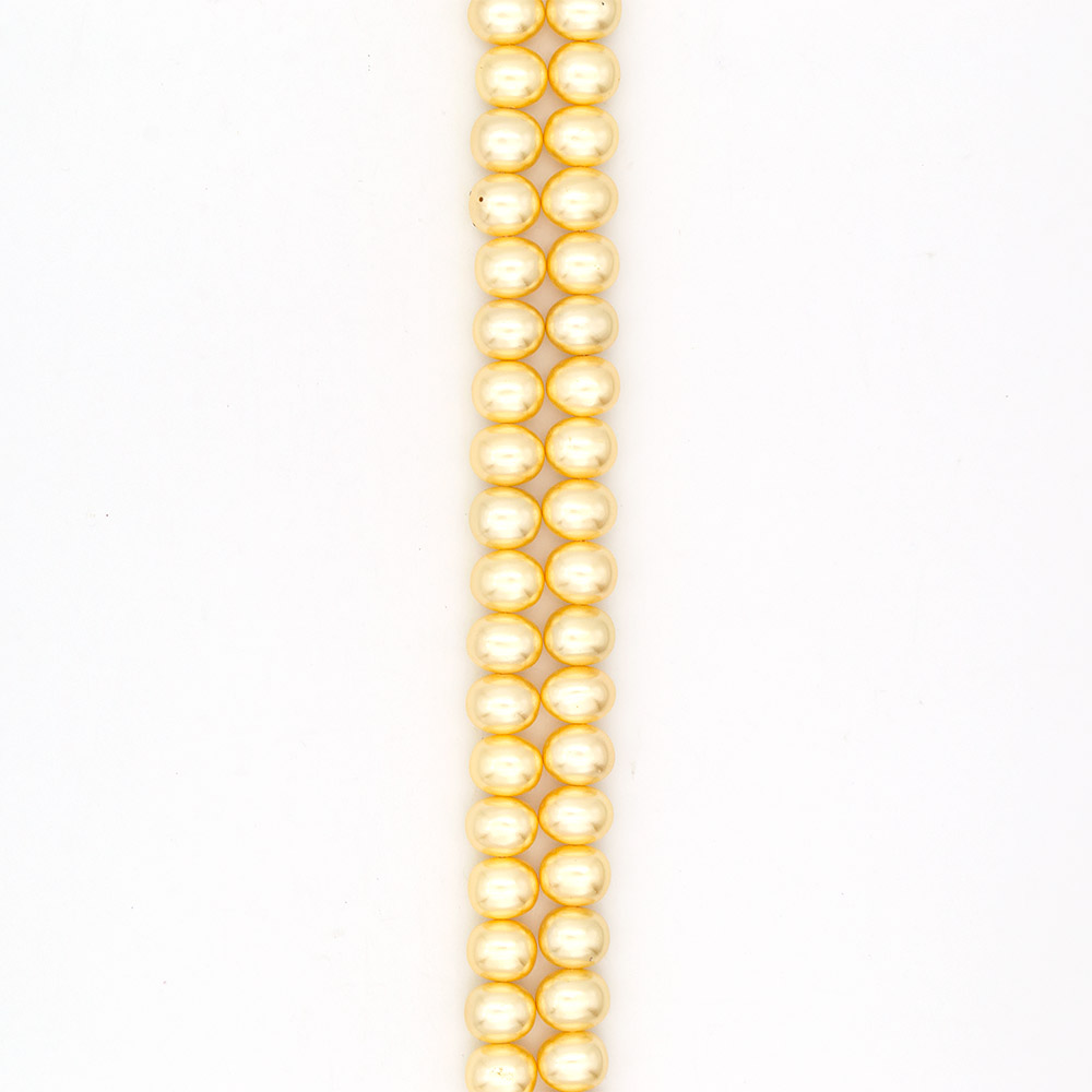 Фото товара жемчуг майорика цвет желтый рондоль 13*14 мм