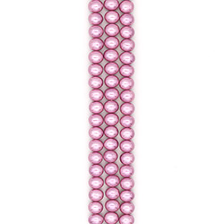 Фото товара жемчуг майорика цвет розово-серый рондоль 13*14 мм