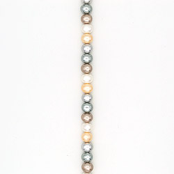 Жемчуг майорика цвет ассорти 2 рондоль 13*14 мм