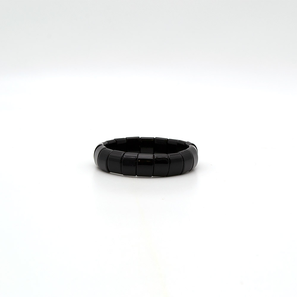 Браслет из агата черного 15*11 мм