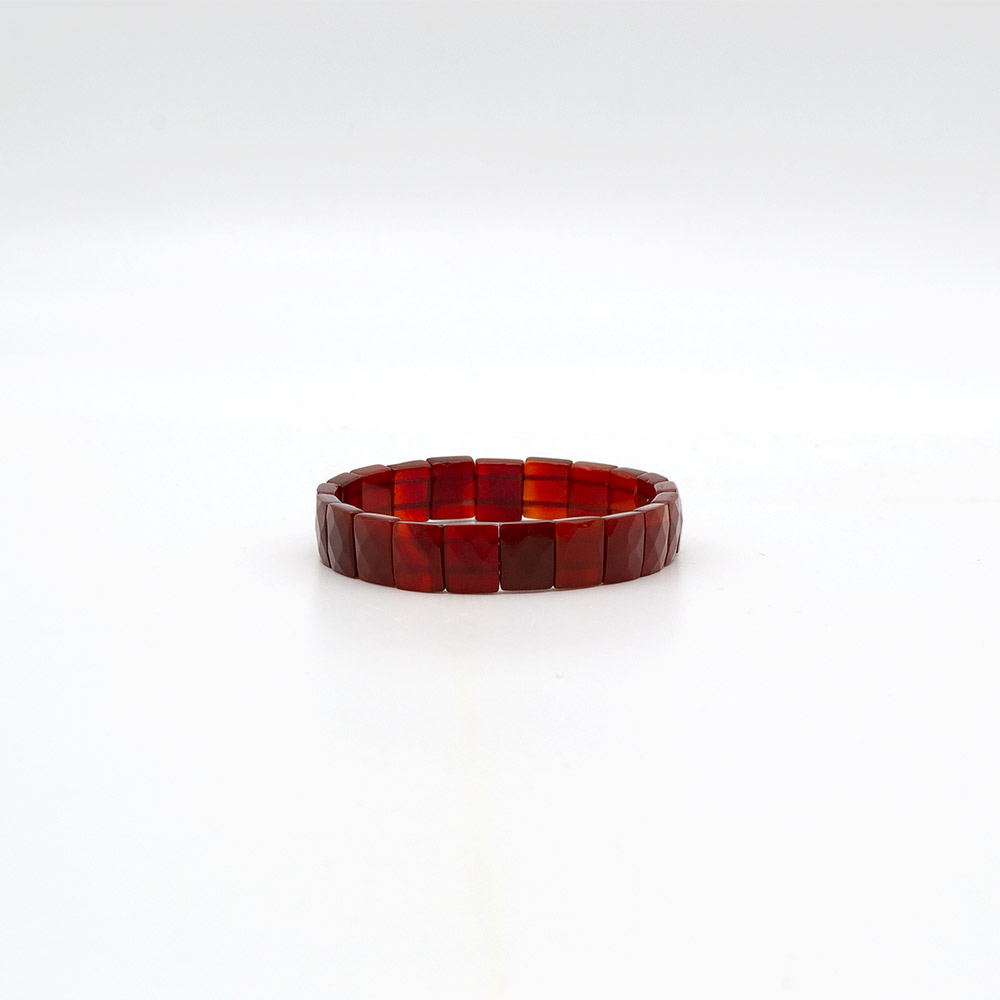 Фото товара браслет из сердолика темного 12*9 мм грань