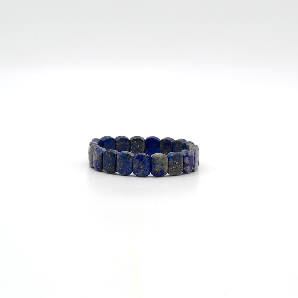 Браслет из лазурита 15*10 мм грань