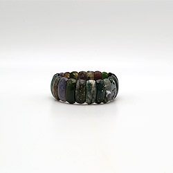 Браслет из яшмы зеленой 25*10 мм