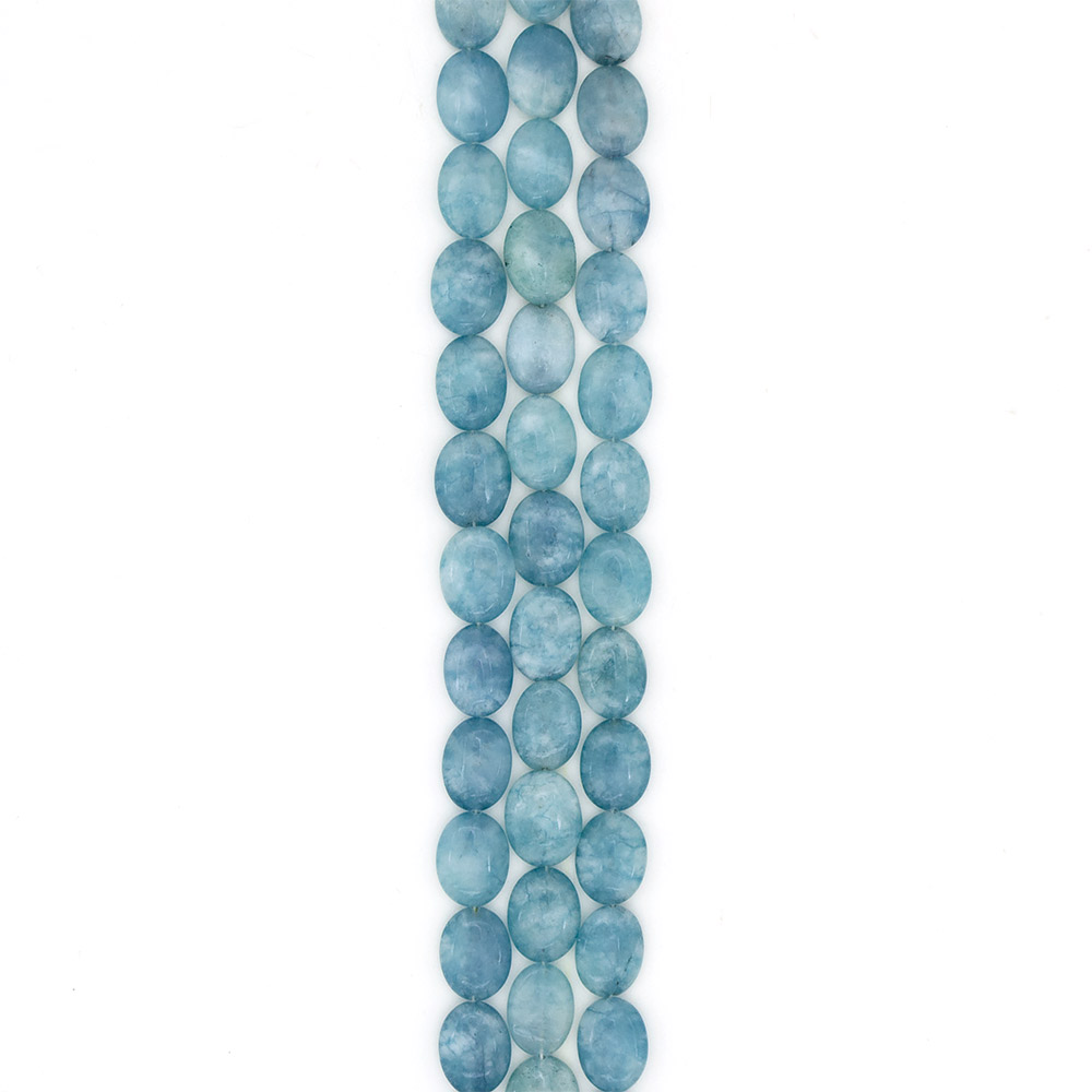 Фото товара кварц таблетка цвет аквамарин темный 21*16 мм