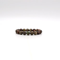 Браслет из яшмы пейзажной шар 10 мм