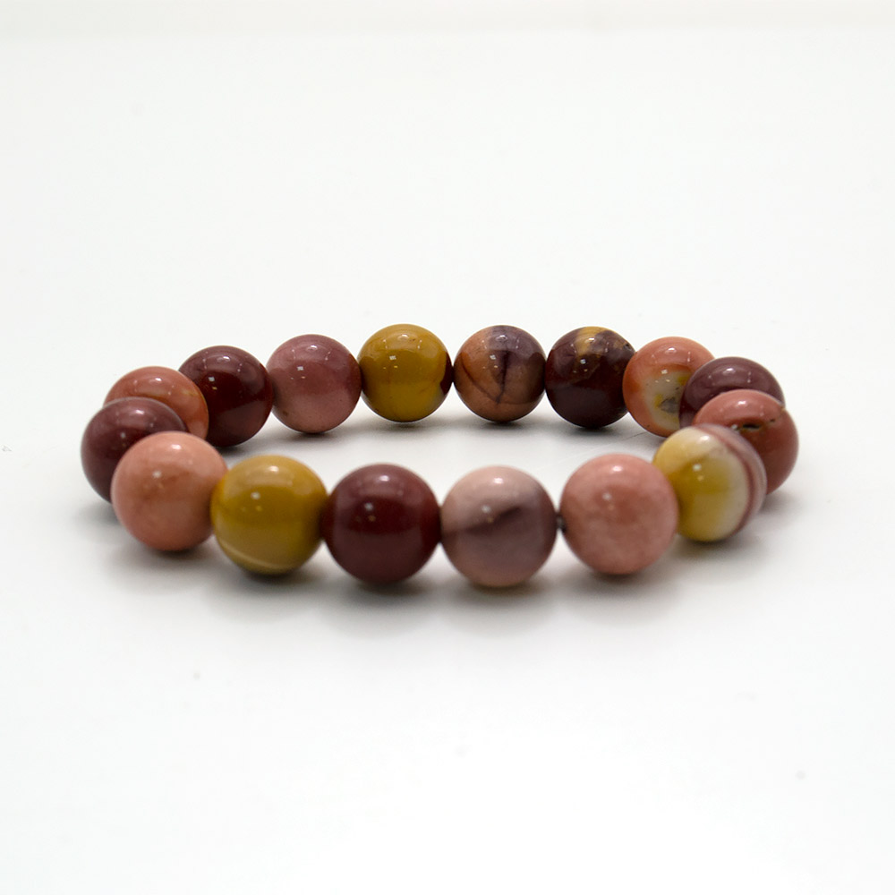 Фото товара браслет из яшмы мукаит шар 12 мм