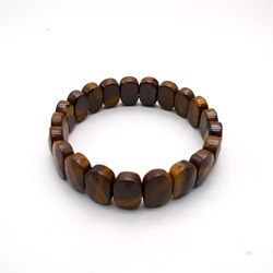 Браслет из яшмы коричнево-желтой сегмент 14*9мм