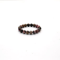 Браслет из родонита розового шар 12 мм