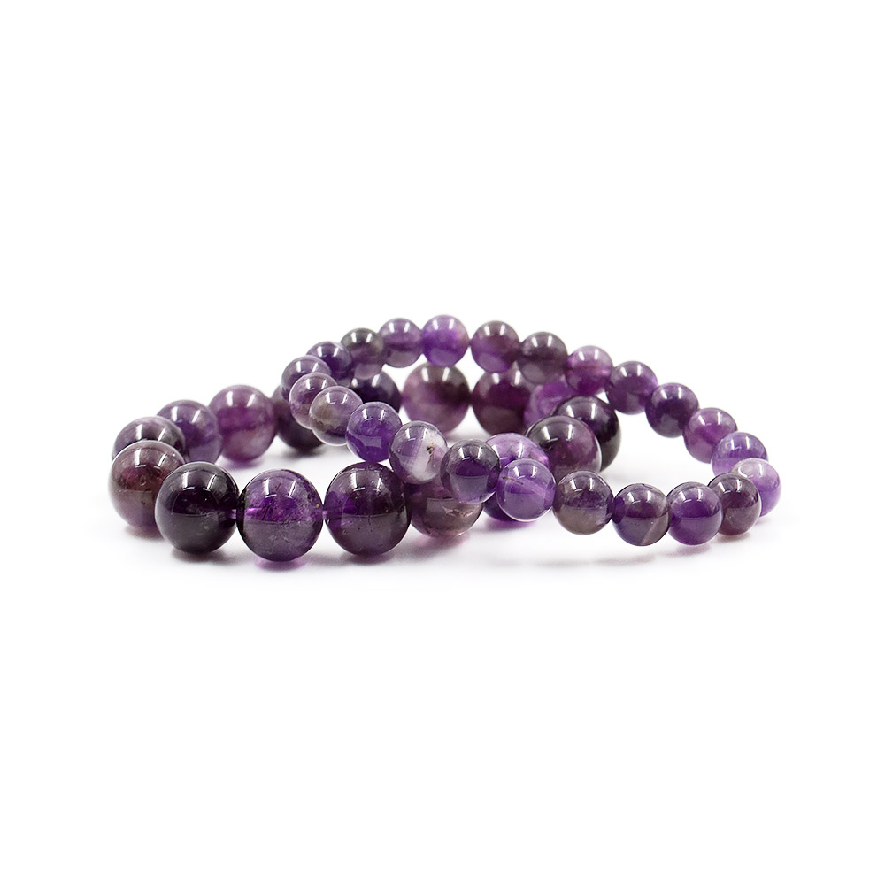 Фото товара браслет из аметиста темного шар