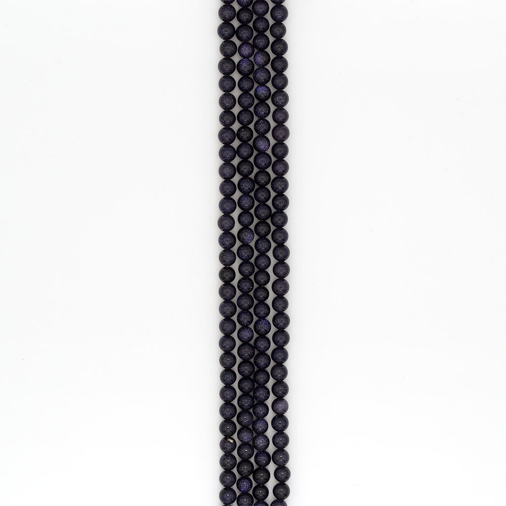 Фото товара авантюрин синтетический синий 8 мм 1 сорт