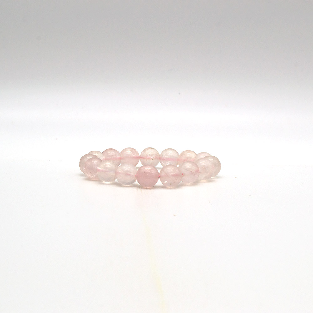 Фото товара браслет из розового кварца шар 12 мм