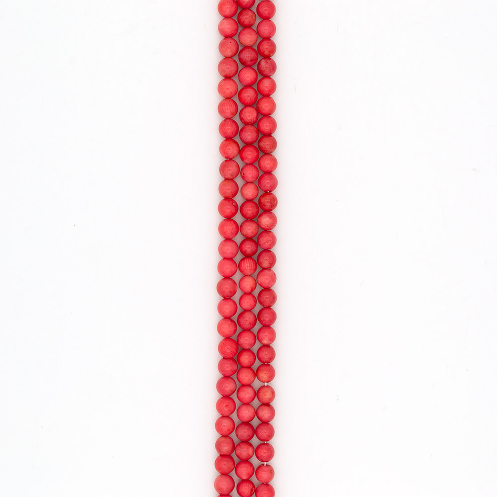 Фото товара коралл тонированный кораллово-розовый 9 мм