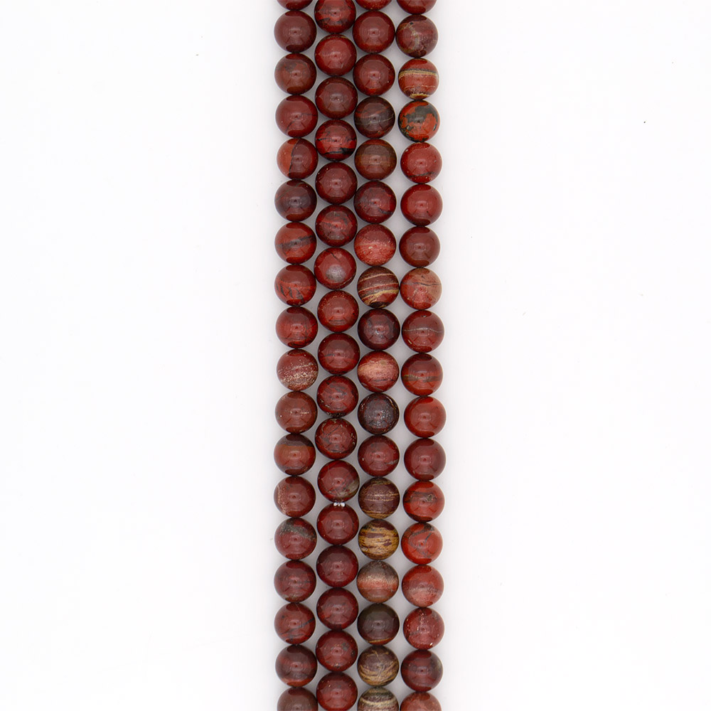 Фото товара яшма красная пестрая 14 мм