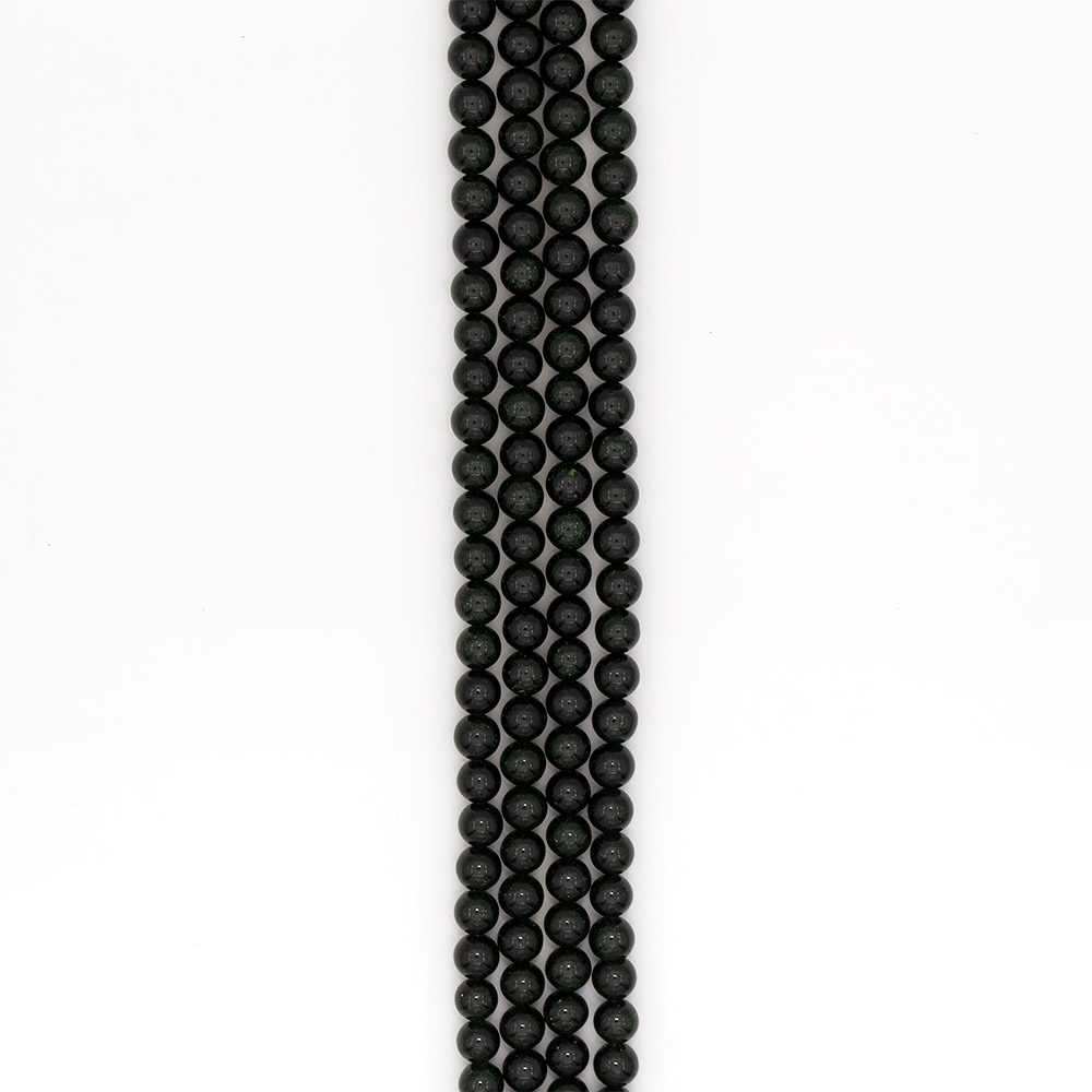 Фото товара авантюрин синтетический зеленый шар 10 мм