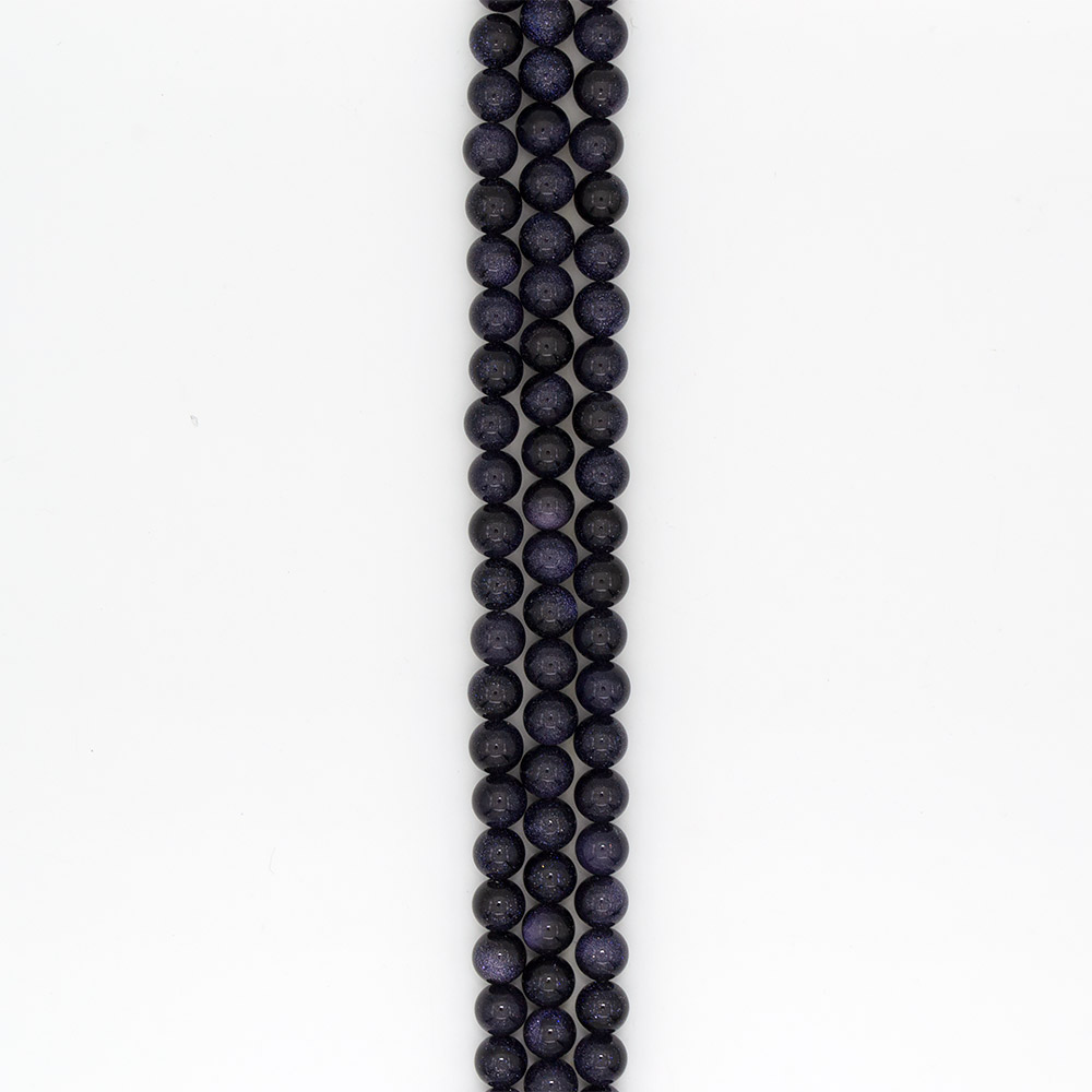 Фото товара авантюрин синтетический синий 12 мм 1 сорт