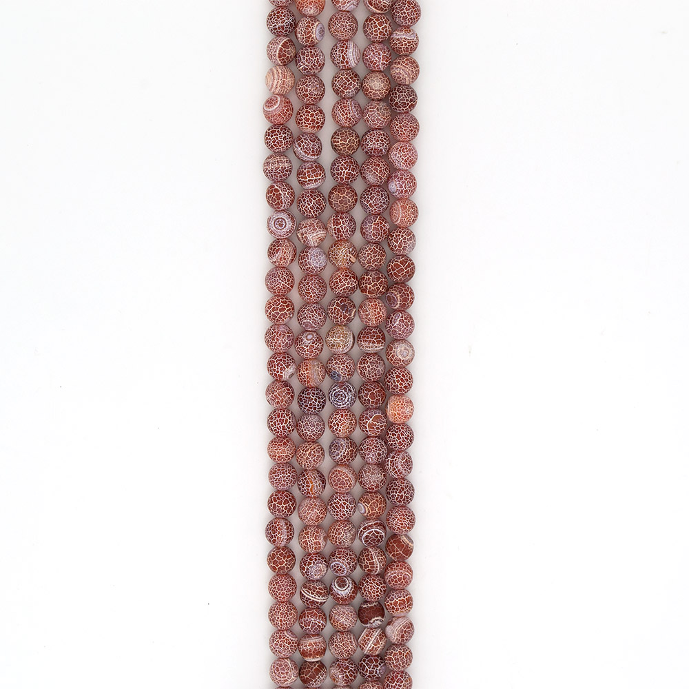 Фото товара агат кракле шар цвет светло-коричневый матовый 10 мм