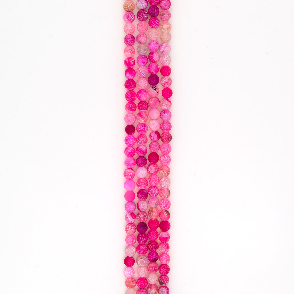 Фото товара агат кракле шар цвет фуксия матовый 10 мм