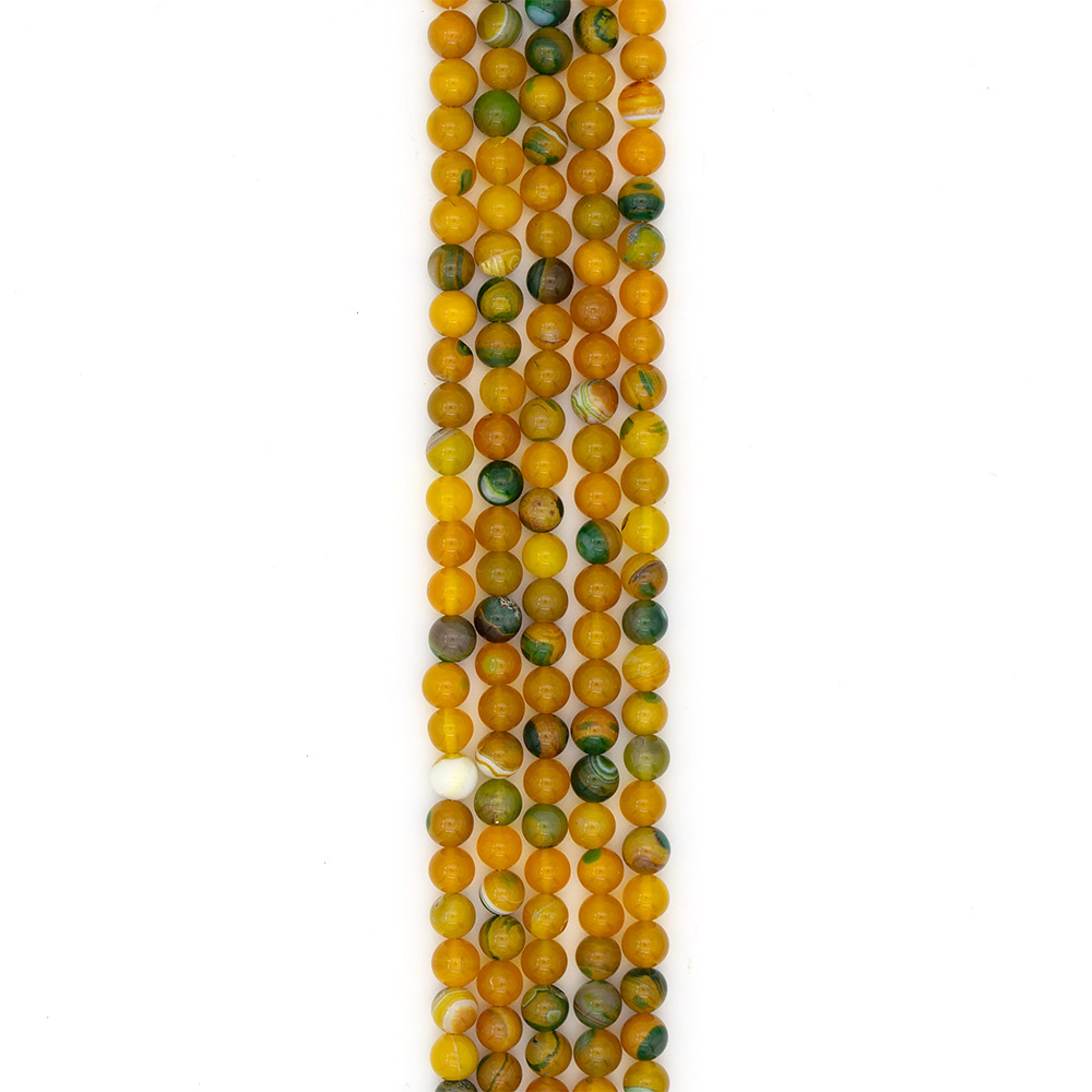 Фото товара агат шар цвет желто-зеленый 10 мм