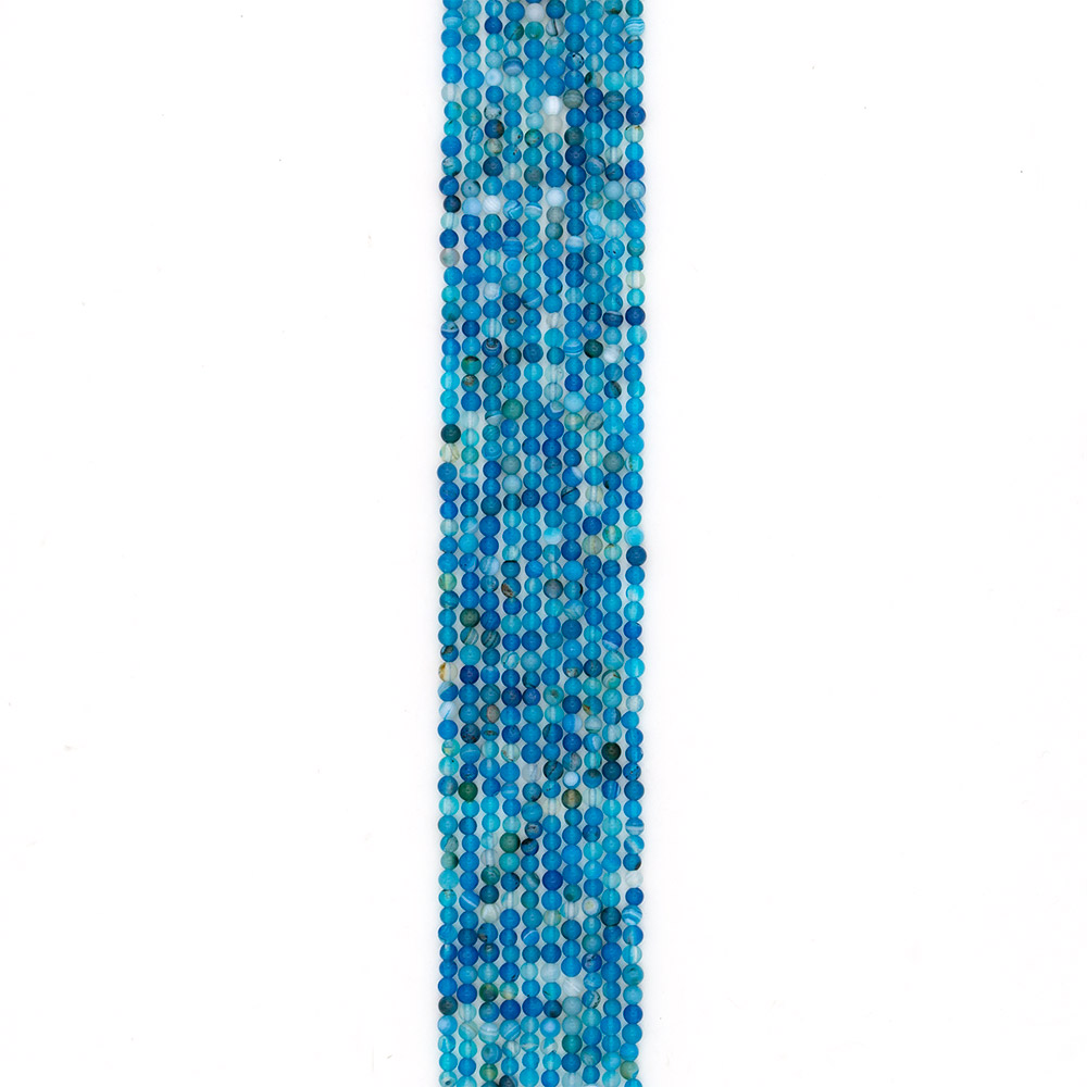 Фото товара агат шар цвет голубой 4 мм