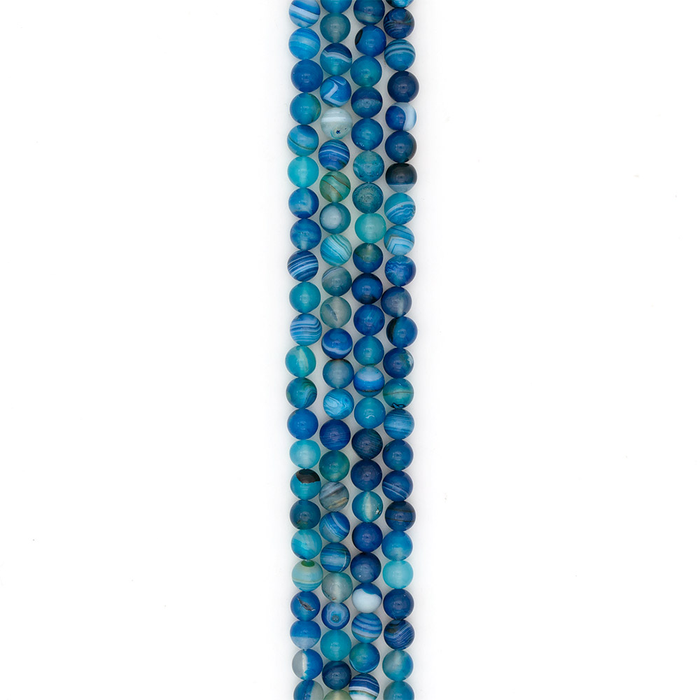 Фото товара агат шар цвет синий 10 мм