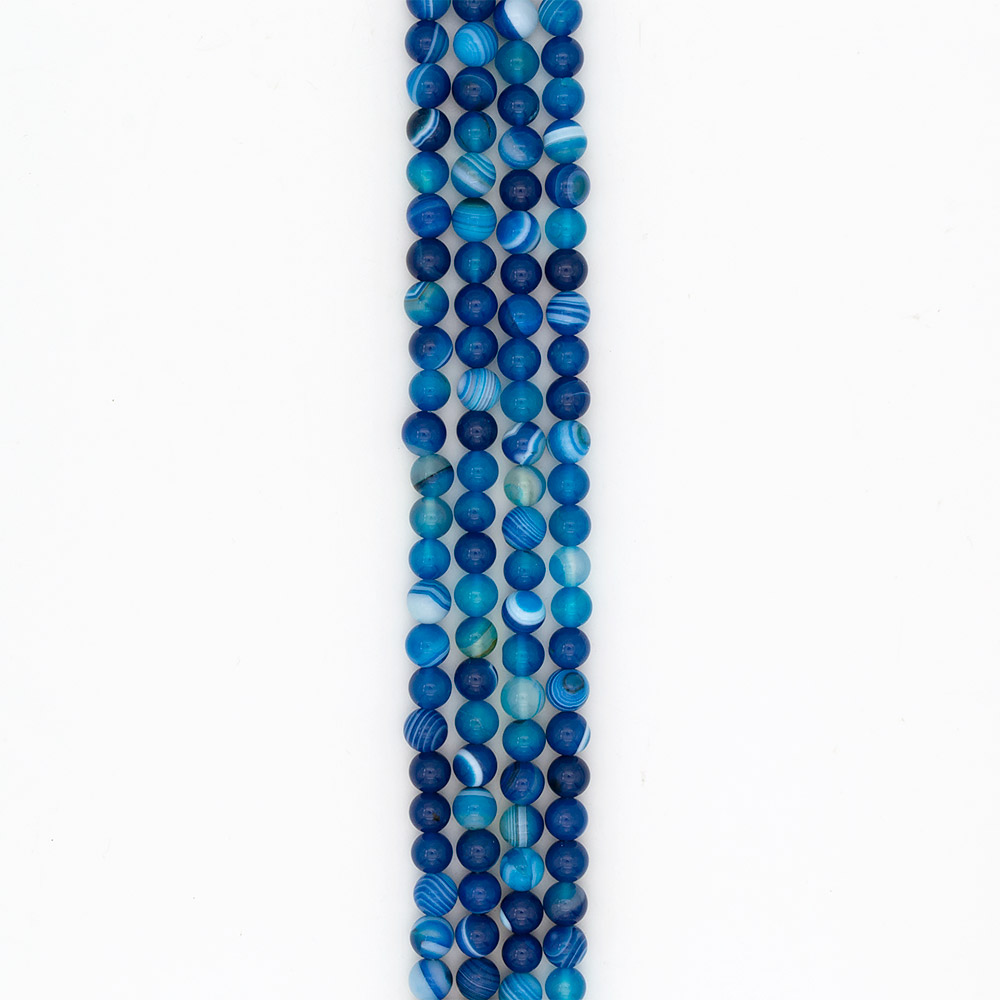 Фото товара агат шар цвет темно-синий 10 мм