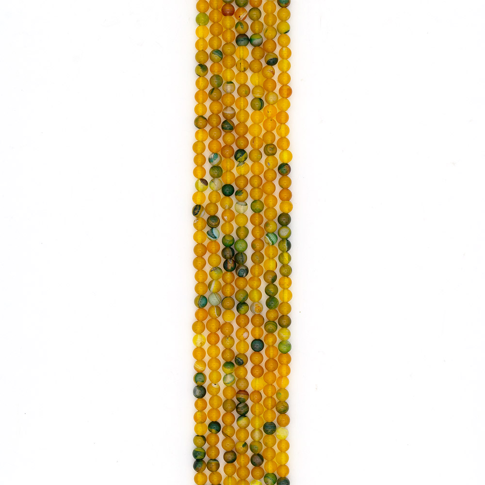 Фото товара агат шар цвет желто-зеленый 6 мм