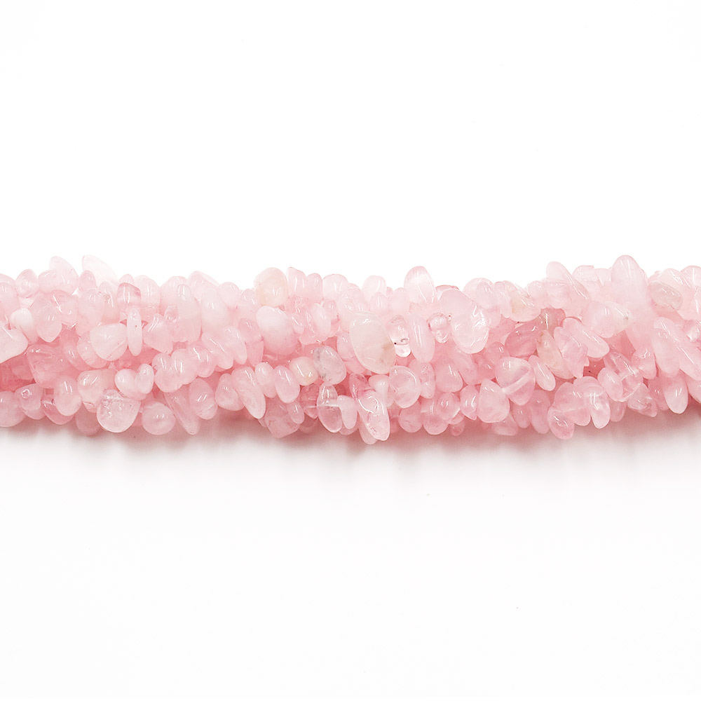 Фото товара розовый кварц крошка мелкая закругленная