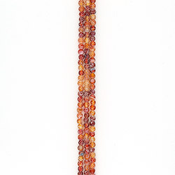 Агат кракле шар цвет рыжий матовый 8 мм