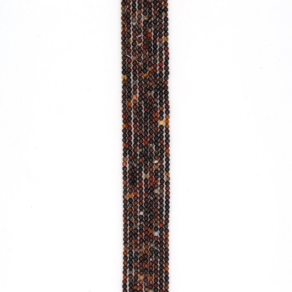 Фото товара агат шар цвет темный сердолик 4 мм