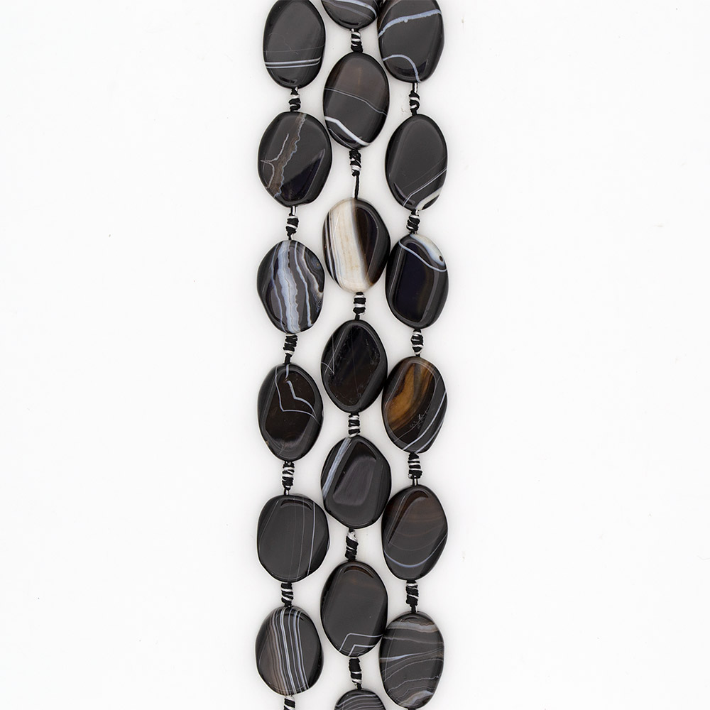 Фото товара агат таблетка цвет черный 31*21 мм