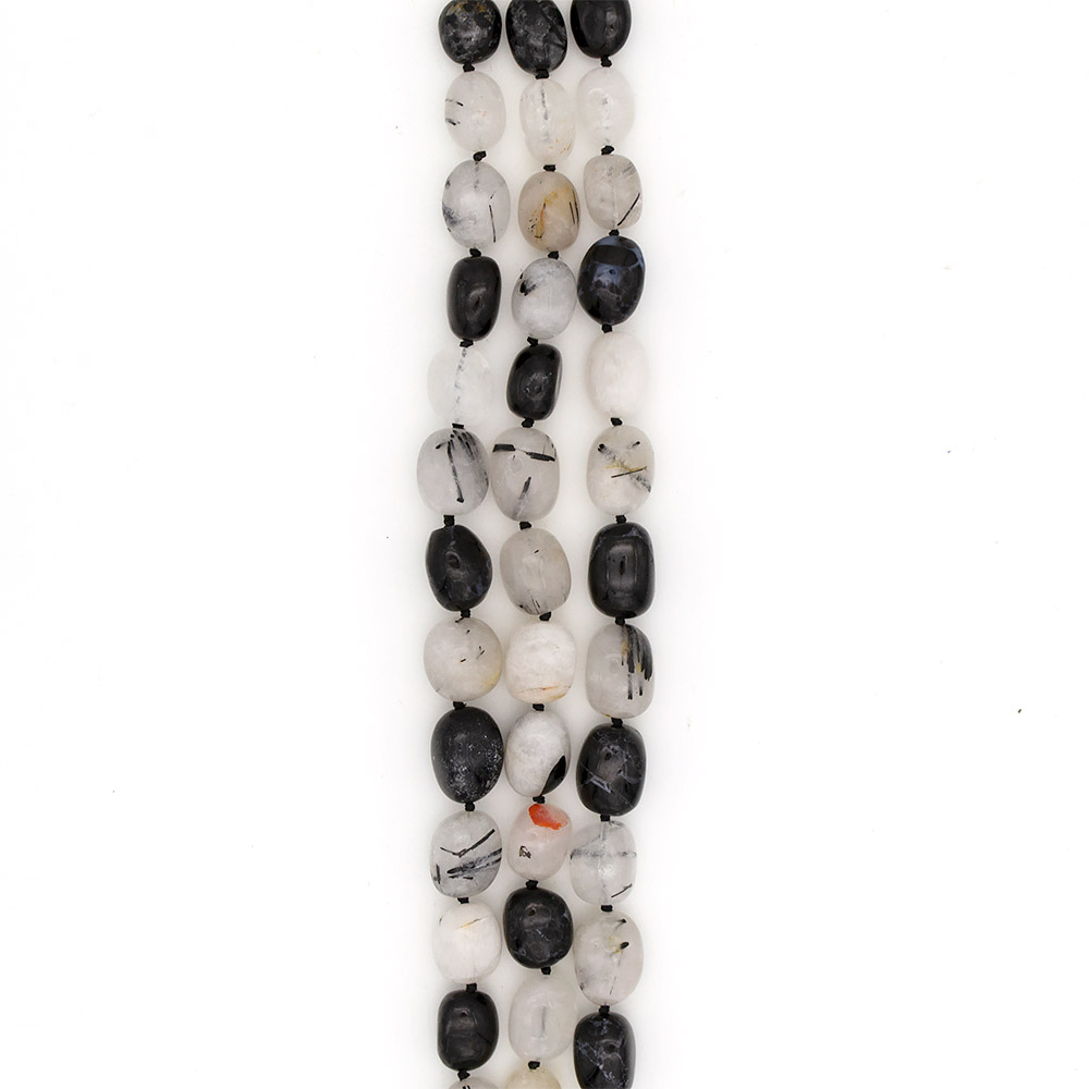 Фото товара кварц турмализированный галтовка на увеличение с 16*12 до 22*16 мм