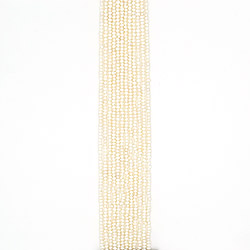 Жемчуг белый "пуговица" 3*4,5 мм