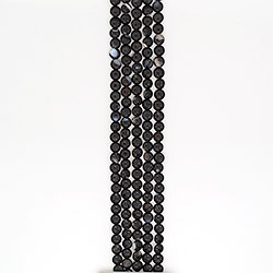 Агат таблетка цвет черный круглая 10 мм